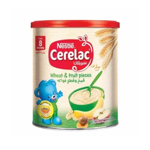 Cerelac Wheat & Fruit Pieces Can 400g