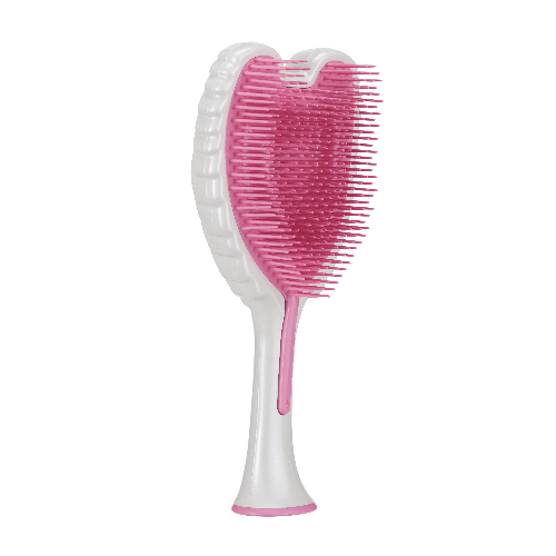Tangle Angel Professional 2.0 Hair Brush Gloss White with Pink Bristle 22149