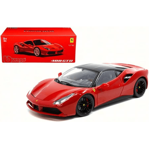 ببوراجو فيراري 488 GTB سلسلة التوقيع الأحمر ديكاست نموذج سيارة