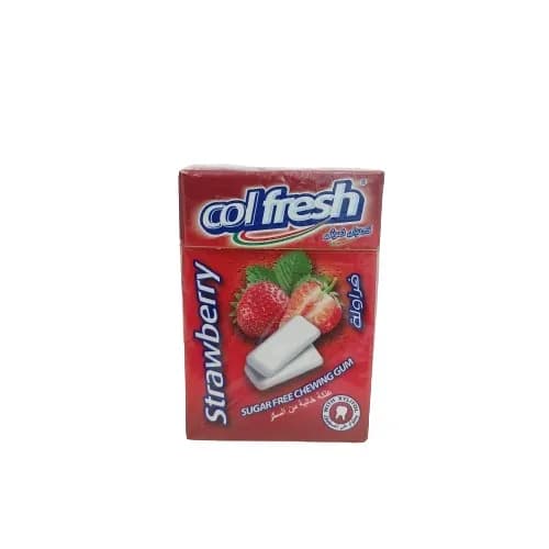 Col Fresh Ice Strawberry Sugar Free Gum 15 Pcs 21Gm