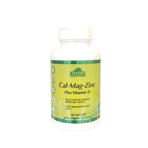 Alfa Calcium,Magnesium,Zinc& Vit D 100 Pcs