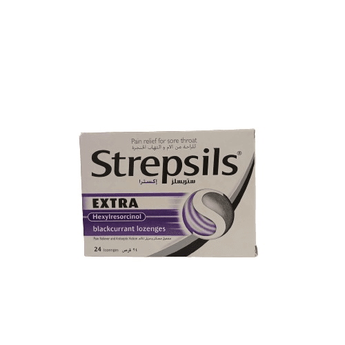 Strepsils Extra Blackcurrant 24 Lozenges