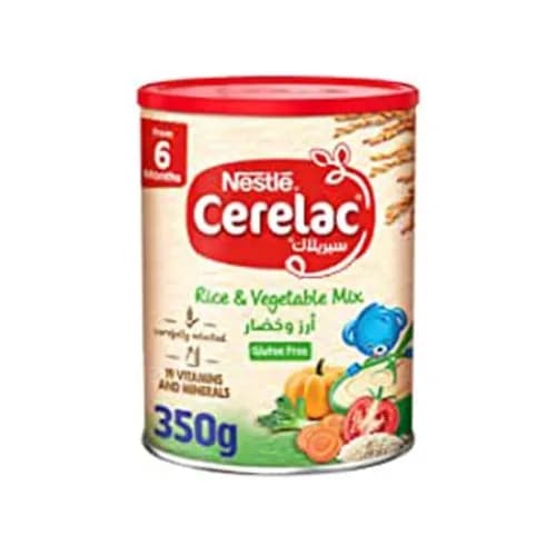 Nestlé Cerelac Baby Cereal with Milk, Rice Vegetables White 35g