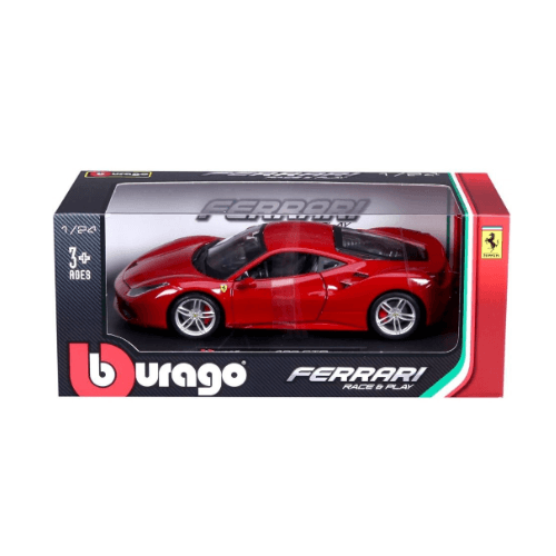 Bburago فيراري سباق ولعب 488 GTB الأحمر ديكاست نموذج