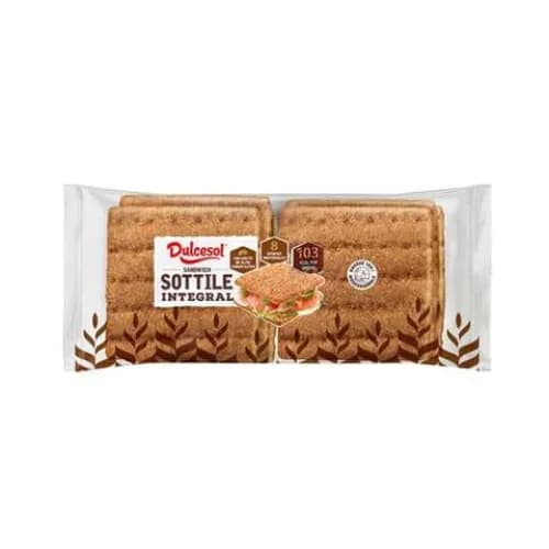 DULCESOL Sottile Whole Wheat Sandwich 310gr