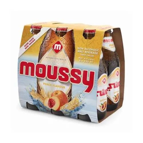 Moussy Non Alcoholic Beer Peach 330mlx6's