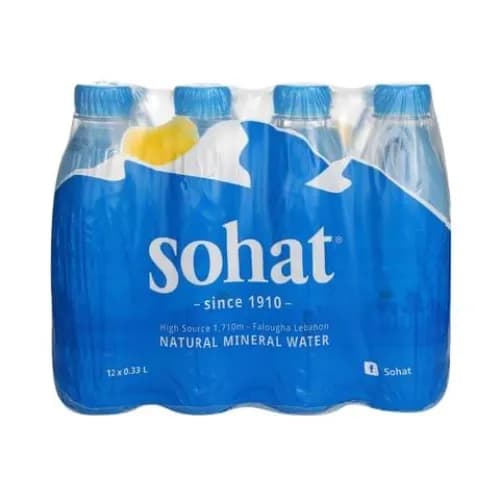 Sohat Natural Mineral Water 330mlx12's