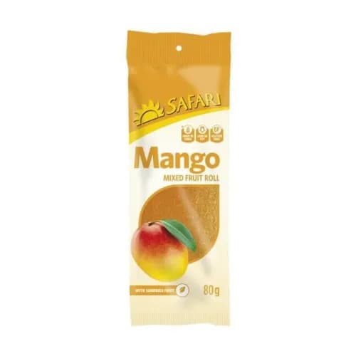 Safari Fruit Roll Mango 80 G