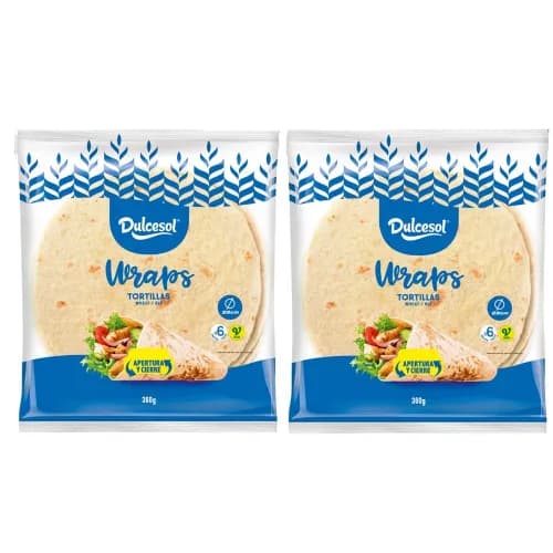 Dulcesol Wraps Tortilla 360 G X 2 Sp