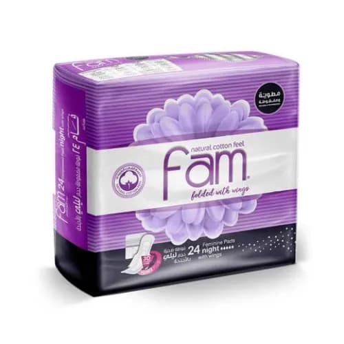 Fam Feminine Pads With Wings 24Pcs