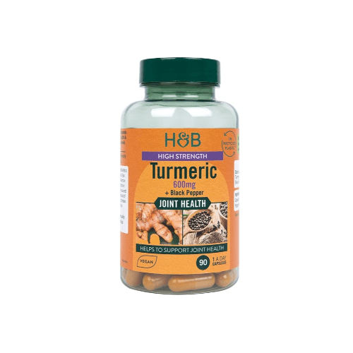 Holland & Barrett High Strength Turmeric 600Mg W/ Black Pepper 90 Capsules