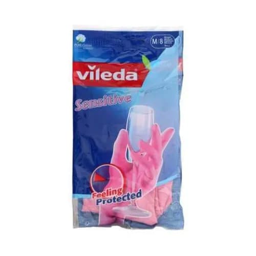 Vileda Sensitive Glove Medium Pink