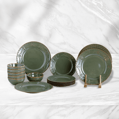 Pearl Green ChiChi Dinner Set 18pcs