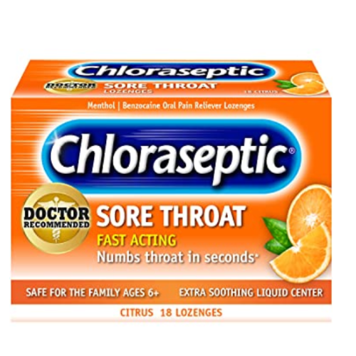 Chloraseptic Sore Throat Lozenges (Citrus) - 18'S