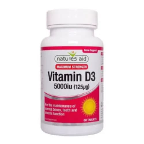 Natures Aid Vitamin D3 5000Iu Tab 60'S