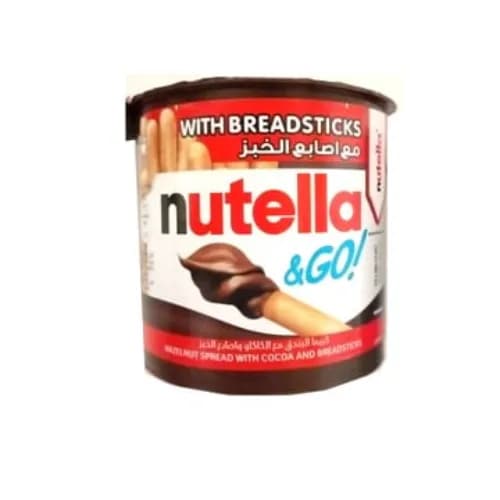 Nutella Ferrero & Go Hazelnut Spread with Cocoa and Breadsticks 52g