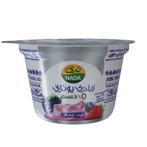 Nada Greek Yoghurt 0% Fat Mixed Berries 160G