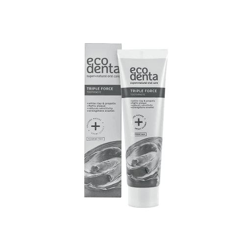 Ecodenta Triple Force Toothpaste With White Clay 100Ml