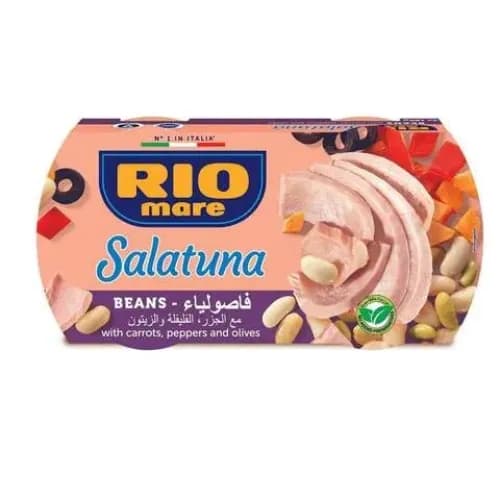 Rio Mare Salatuna Canned Tuna Meat In Beans, 2X160G