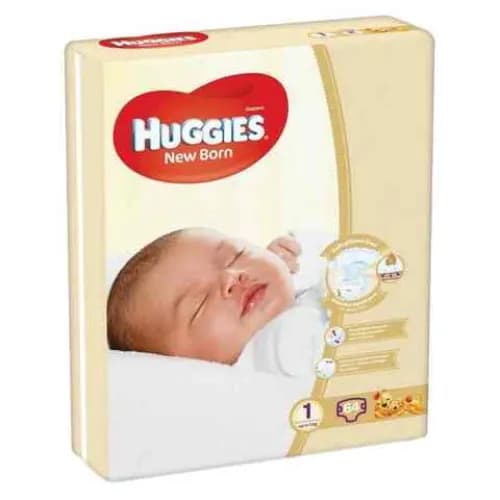 Huggies New Born Diapers Jumbo Pack Size 1, 64 Count, 0-5kg