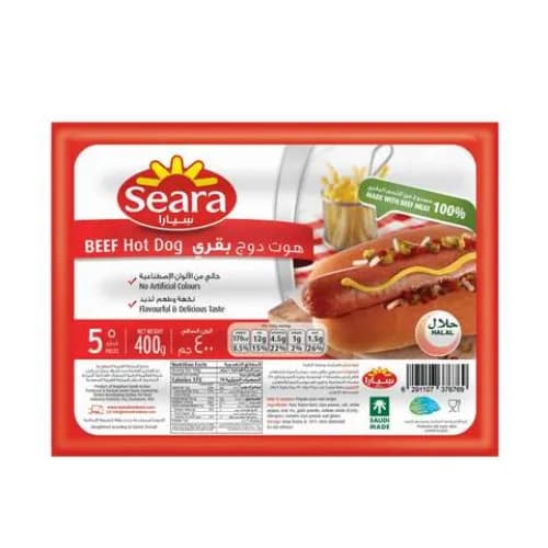 Seara Frozen Beef Hotdog 400Gr