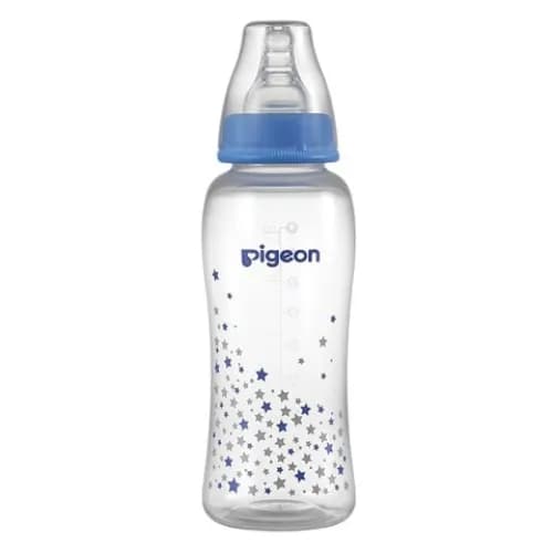 Pigeon Flexible Streamline Plastic Bottle 250ml Blue