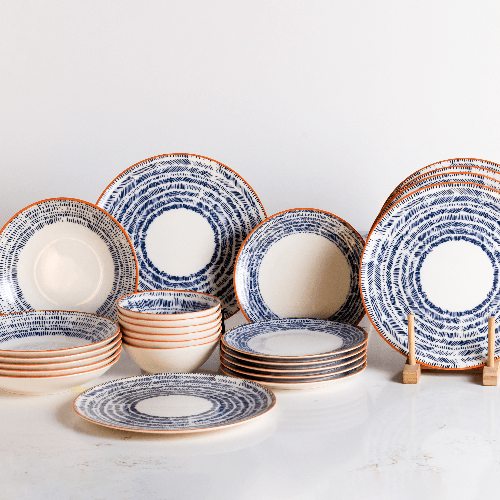ChiChi Blue Pino Dinner Plate Set 24pcs
