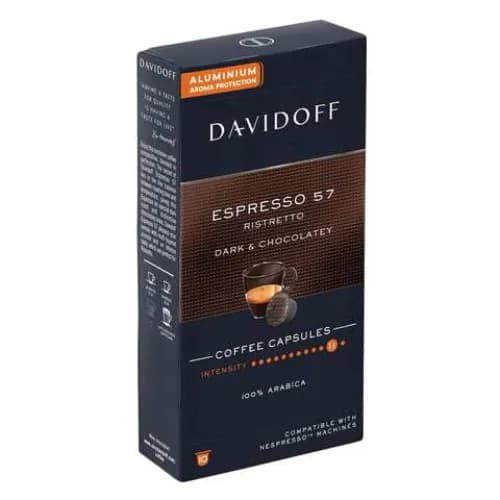 Davidoff Coffee Capsules Espresso 57 Ristretto Dark And Chocolatey 55g