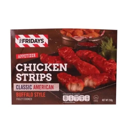 Tgi Fridays Boneless Chicken Strips Buffalo Stlye 250G