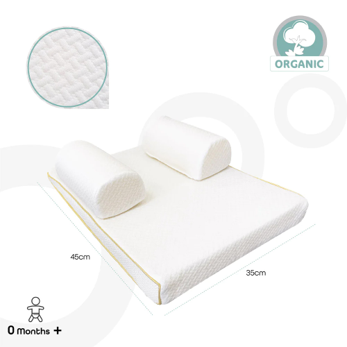 Moon - Organic Breathable Sleep Positioner (White)