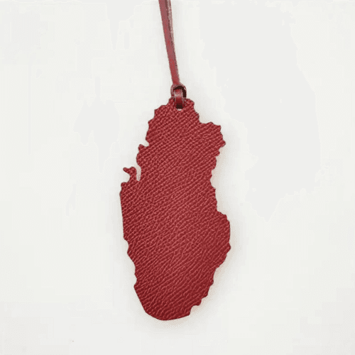 Qatar Bag Charm - Maroon