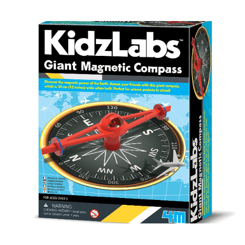 4M Kidzlabs Giant Magnetic Compass Making Kit