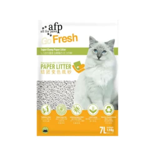 Afb Paper Cat Litter 1.9Kgs (Water Turns Blue)