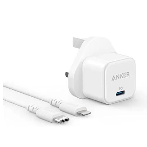 Anker Powerport Iii 20W Cube With Charging Cable White