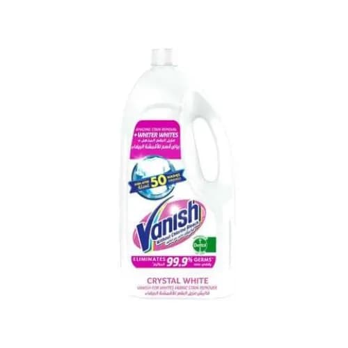 Vanish Crystal White Stain Removal Liquid For Whites, 1L