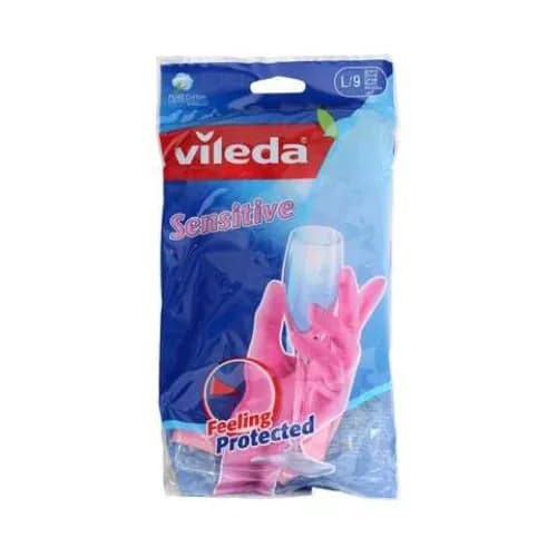 Vileda Sensitive Glove Large Pink