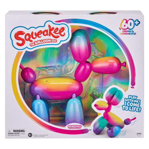 Squeakee قوس قزح الكلب بالون