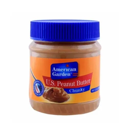 American Garden Peanut Butter Chunky 340 Gram