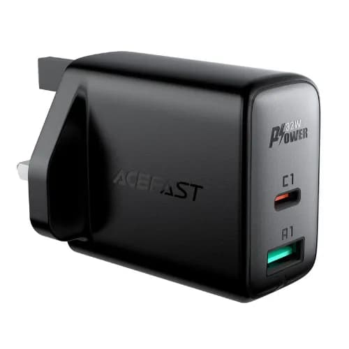 Fast Charge Wall Charger A8 Pd32W (1Xusb-C+1Xusb-A) Uk