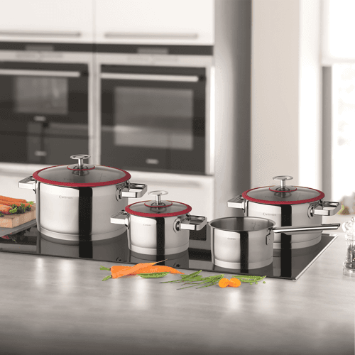 Amefa Cuisinox Cookware Set – Red 4pcs