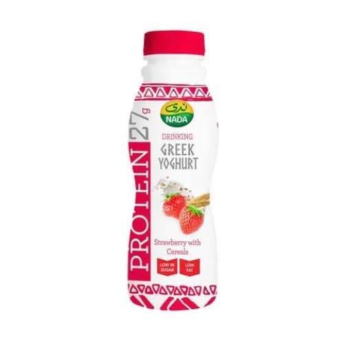 Nada Drinking Strawberry With Cereals Greek Yoghurt 330Ml