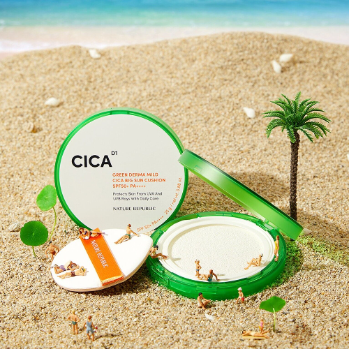 Nature Republic Green Derma Mild Cica Big Sun Cushion Spf50 25G