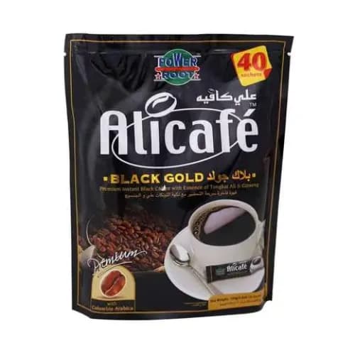 Alicafe Power Root Black Gold 3 in 1 Instant Black Coffee 2.5g x40