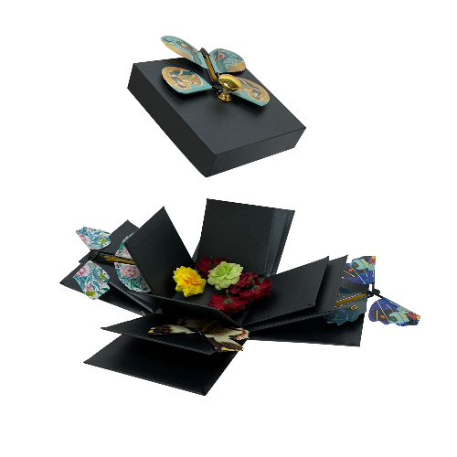 Butterflies Box For Gifts (Black)