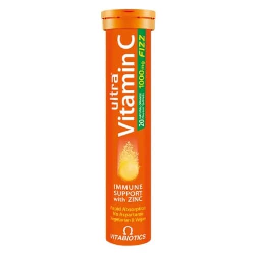 Vitabiotics Ultra Vitamin C Natural Orange Flavour Tablets 1000Mg 20 Pieces