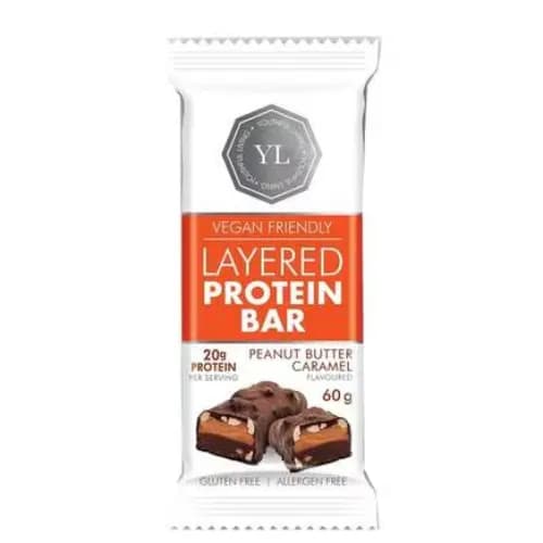 Youthful Living Layered Protein Bar Peanut Butter Caramel Biscuit 60G