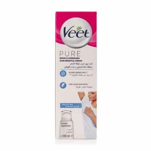 Veet Pure Bikini & Underarm H.R Cream 100Ml (8400)