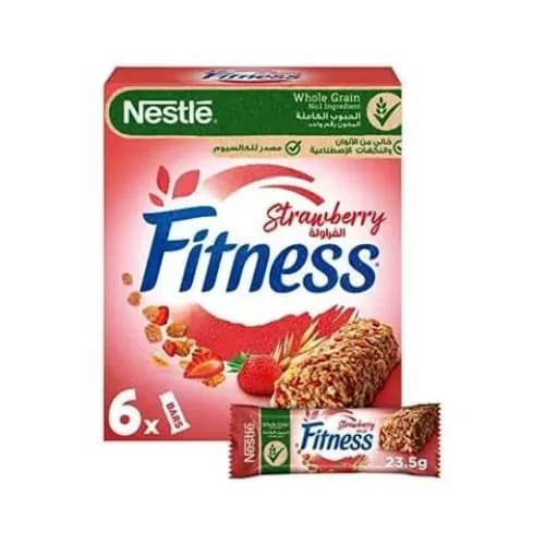 Fitness Strawberry Cereal Bar 23.5gx6's