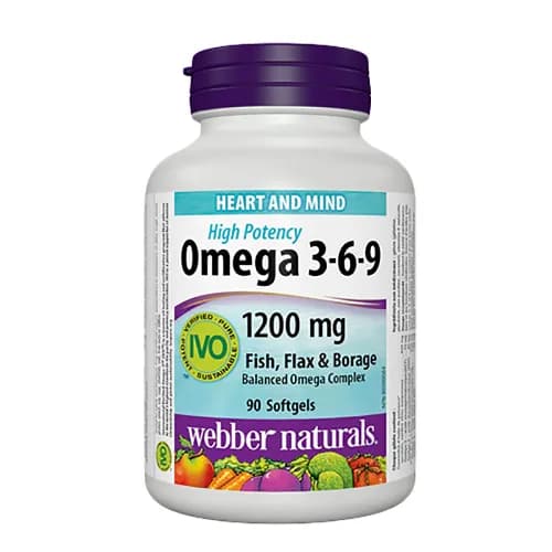 Webber Naturale Omega 3 6 9 1200Mg Sgc 90 Pieces