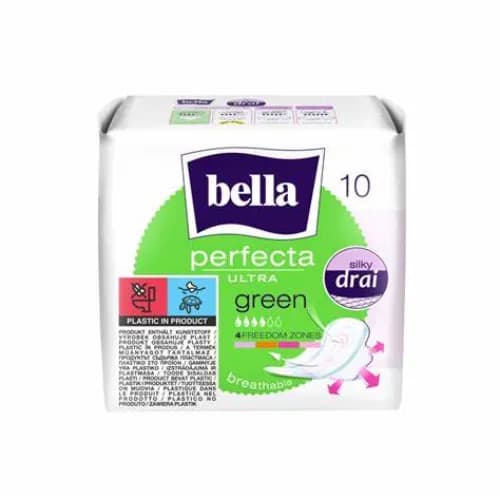 Bella Sanitary Pads Perfecta Ultra Green 10'S